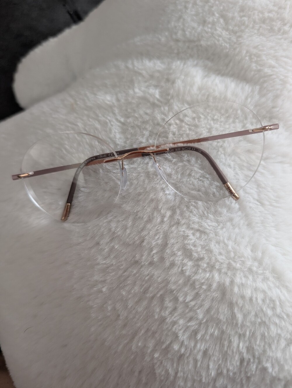 Silhouette 5540 Frame Size 54/19/135 . With Prescription Lenses In Them